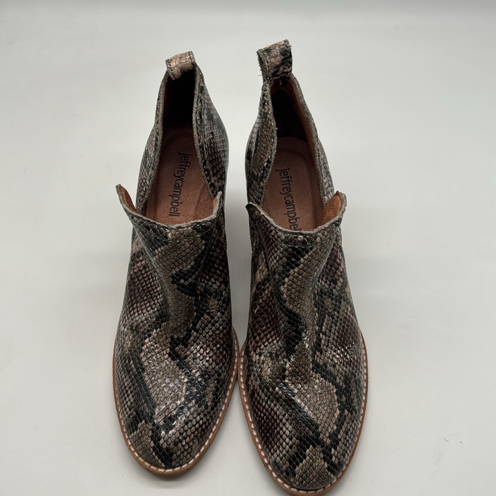 Jeffrey Campbell Python Snake Rosalee Pull On Blo… - image 4
